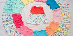 Front Open Sleeveless Baby Girl Frock