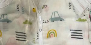 Sleeveless Muslin Front Open Top