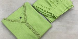Green Kurti Palazzo Set