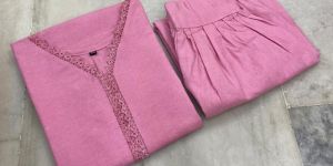 Pink Kurti Palazzo Set