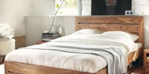 Dessart Modern Sheesham Wood Bed