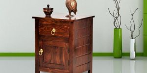 Sheesham Wood Bedside Table for Bedroom