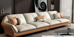 4 Seater Leather Sofa