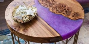 Designer Round Epoxy Table