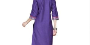 Embroidered Cotton Kurta