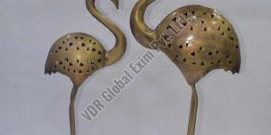 Brass Antique Swan Couple