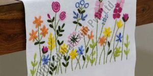 Cotton Embroidered Table Runner