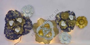 WD032 Blue LED Metal Wall Art