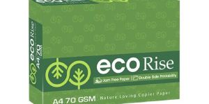 Eco Rise 70 GSM A4 Size Copier Paper White 500 Sheets (Pack of 1 Ream)