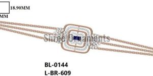 L-BR-609 Ladies Gold Bracelet