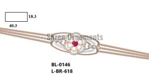 L-BR-618 Ladies Gold Bracelet