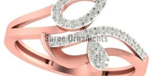 M-PLR-3922 Ladies Rose Gold Ring