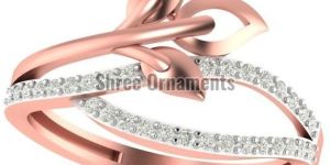 M-PLR-3938 Ladies Rose Gold Ring