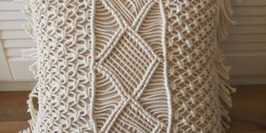 Fancy Cotton Macrame Cushion Cover