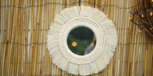 Handmade Macrame Wall Mirror