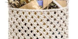 MH02 Macrame Magazine Holder