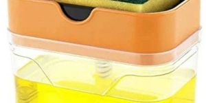 2 in 1 Liquid Sponge Holder Soap Dispenser