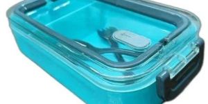 Blue Plastic Lunch Box