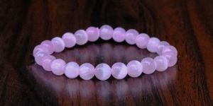 Light Pink Selenite Gemstone Bracelet