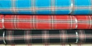 Khadi Cotton Check Fabric