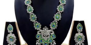 Silver Oxidized Necklace Set