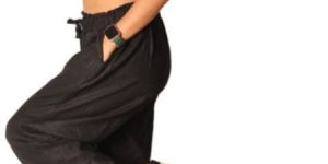 Linen indo-western drawstring pants