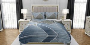 7002 Gamma Elegance Pure Cotton Bedsheet with 2 Pillow Cover