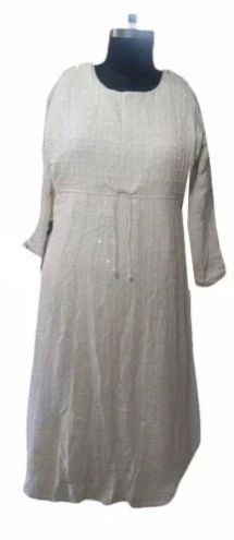 Cotton White Chikankari Regular Fit Suit