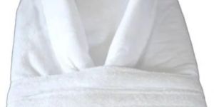 White Cotton Bathrobe