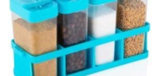 Plastic 4 in 1 Masala Box