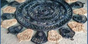 Hand Knotted Round Jute Rug