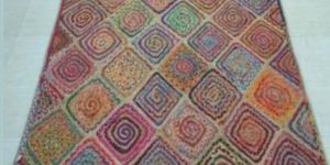 Jute Rectangular Braided Chindi Rug