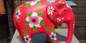 Paper Mache Elephant Statue