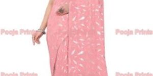 60 Gram Pink Georgette Dyed Fabric