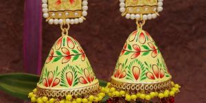 hand-painted jhumkas