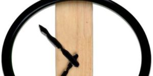 Antique Wooden Wall Clock