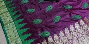 Peacock Design Banarasi Saree