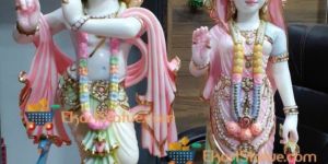 Marble Radha Krishna Moorti