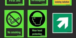 Auto Glow Safety Signage