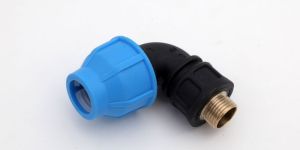 PP Compression Male Threaded Elbow