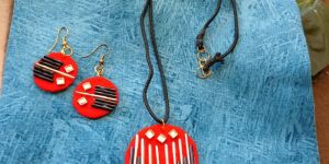 Fabric Jewellery Set