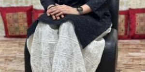 Cotton Chikan Kurti Afghani Salwar Set