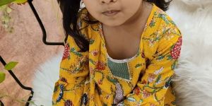 Cotton Girls Dhoti Kurta Set