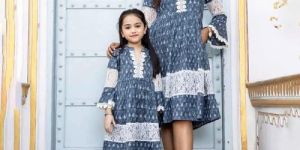 Cotton Mother Daughter Dress Combo