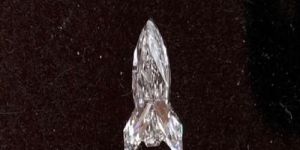 White Lab Grown Rocket Cut Diamond