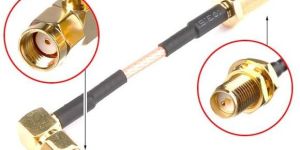 RP SMA (F) B/H St. To RP SMA (M) R/A With RG316 Cable Assembly ( L - 2 Mtr)