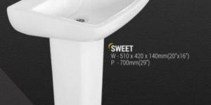 SWEET Ceramic Pedestal Wash Basin