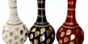 30 Inch Printed Metal Flower Pot