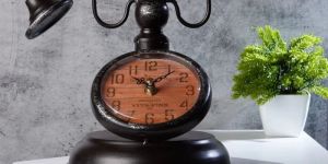 Vintage Telephone Tabletop Clock