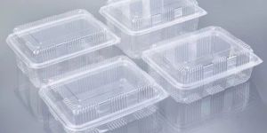 2250 Ml High Lid PET Hinged Container